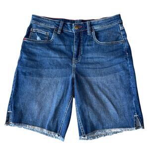 Peace Love World Cut Off Denim Bermuds Shorts